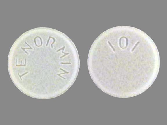 Pill 101 TENORMIN White Round is Tenormin