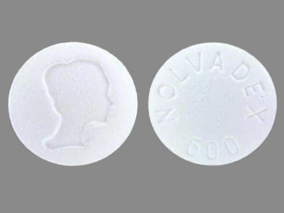 Pill NOLVADEX 600 LOGO White Round is Nolvadex