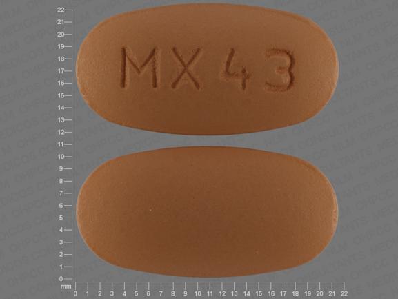 Amlodipine besylate and valsartan 5 mg / 320 mg MX43