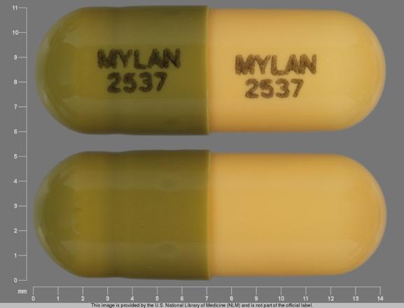 Hydrochlorothiazide and triamterene 25 mg / 37.5 mg MYLAN 2537 MYLAN 2537