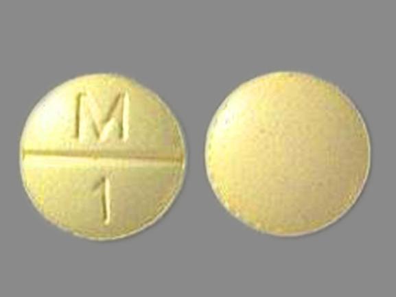 Pill M 1 is Clorpres 15 mg / 0.1 mg