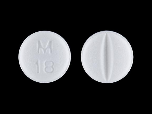 Metoprolol tartrate 25 mg M 18