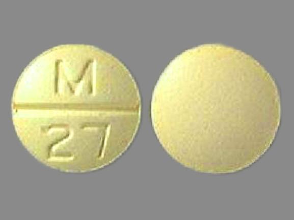 Pil M 27 is chloortalidon en clonidine 15 mg/0,2 mg