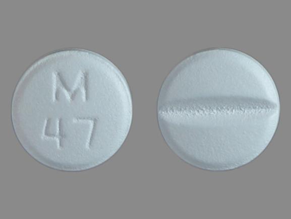 Metoprolol tartrate 100 mg M 47