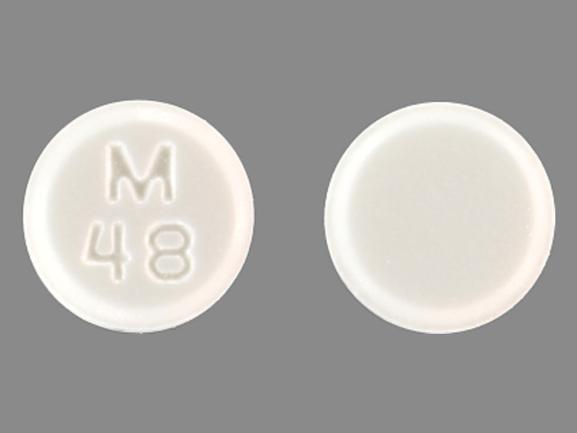 Pill M 48 White Round is Pioglitazone Hydrochloride