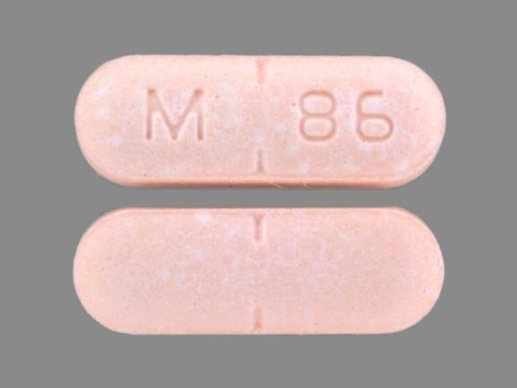 Captopril and hydrochlorothiazide 50 mg / 25 mg M 86