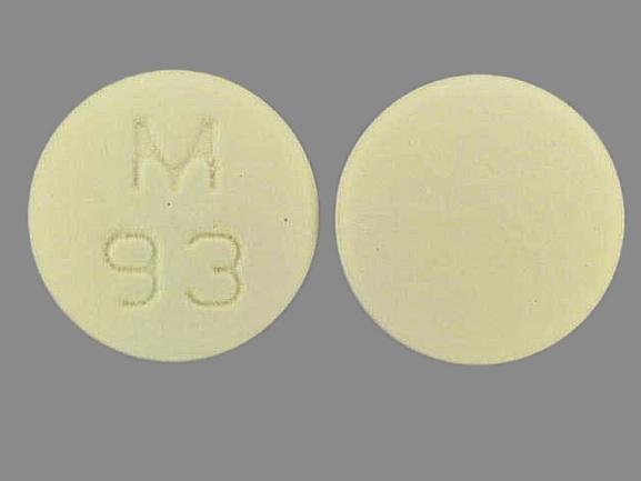 Pill Imprint M 93 (Flurbiprofen 100 mg)