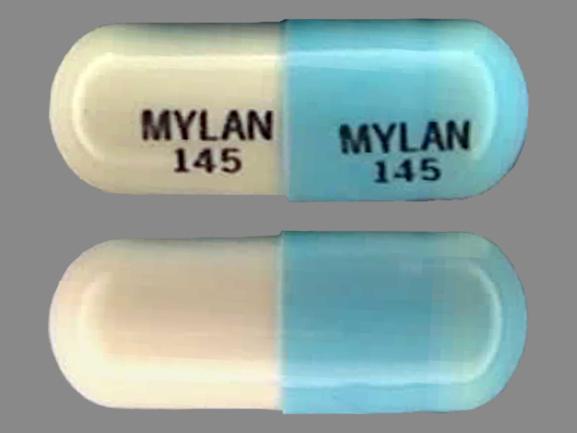 Doxycycline hyclate 50 mg MYLAN 145 MYLAN 145