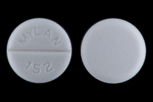 Pill MYLAN 152 White Round is Clonidine Hydrochloride