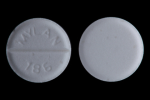 Pill MYLAN 186 White Round is Clonidine Hydrochloride