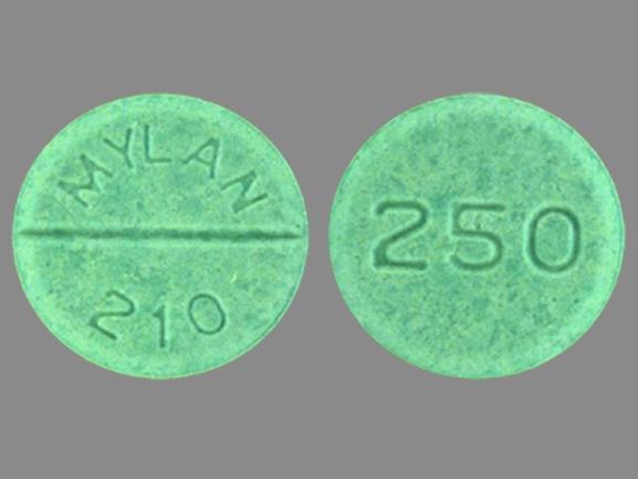 Pill MYLAN 210 250 is Chlorpropamide 250 mg