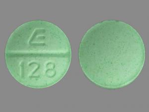 Pill E 128 Green Round is Bumetanide