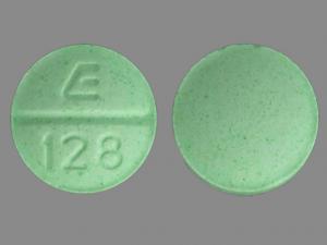 E 128 Pill Green Round 6mm - Pill Identifier