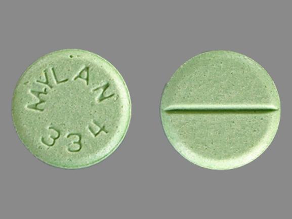 Mylan Green And Round Pill Images, Green Round Tablet