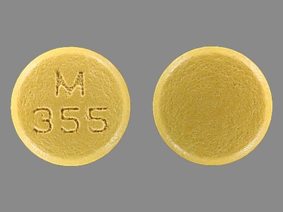 Pill M 355 Yellow Round is Diclofenac Sodium Extended-Release