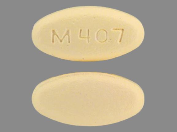 Pill M407 Orange Oval is Fluvoxamine Maleate