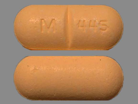 Hydrochlorothiazide and metoprolol tartrate 50 mg / 100 mg M 445