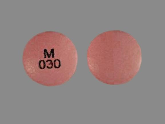 Pill M 030 Pink Round is Nifedipine Extended-Release