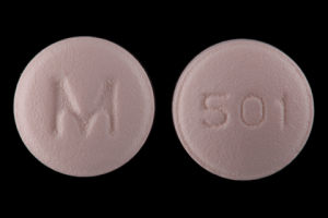 Pill 501 M Orange Round is Bisoprolol Fumarate and Hydrochlorothiazide