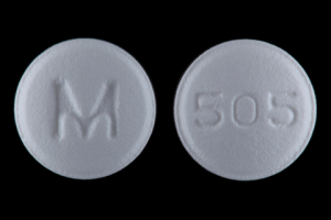Pill 505 M White Round is Bisoprolol Fumarate and Hydrochlorothiazide