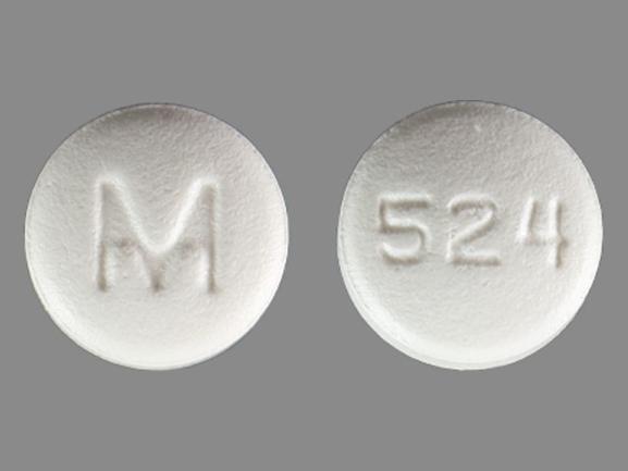 Pill M 524 White Round is Bisoprolol Fumarate