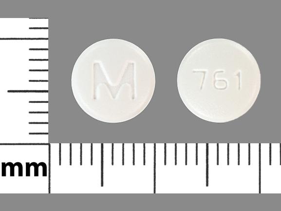 Pill M 761 White Round is Cyclobenzaprine Hydrochloride