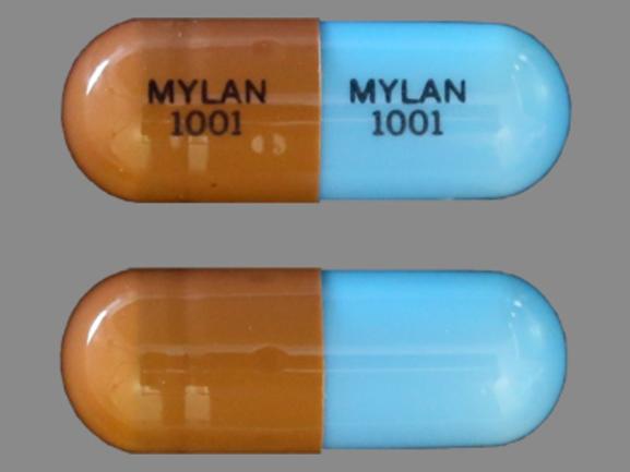 Thiothixene 1 mg MYLAN 1001 MYLAN 1001