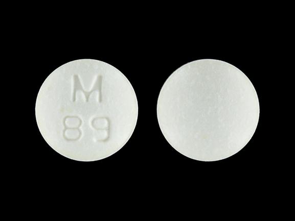 Pill M 89 Yellow Round is Meloxicam