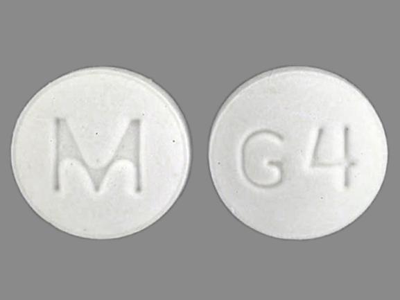 Pill M G4 White Round is Guanfacine Hydrochloride