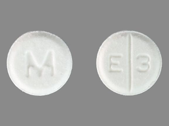 Pill M E 3 White Round is Estradiol