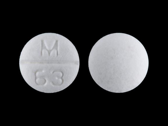 Pill M 63 White Round is Atenolol and Chlorthalidone