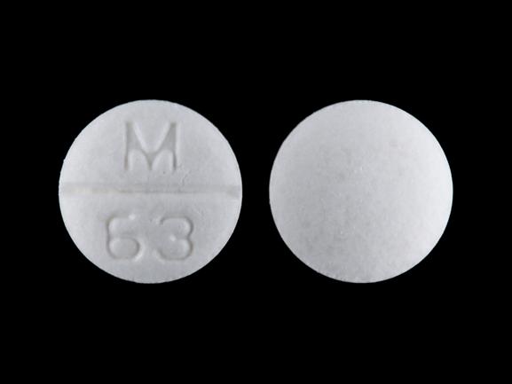 Atenolol and chlorthalidone 50 mg / 25 mg M 63