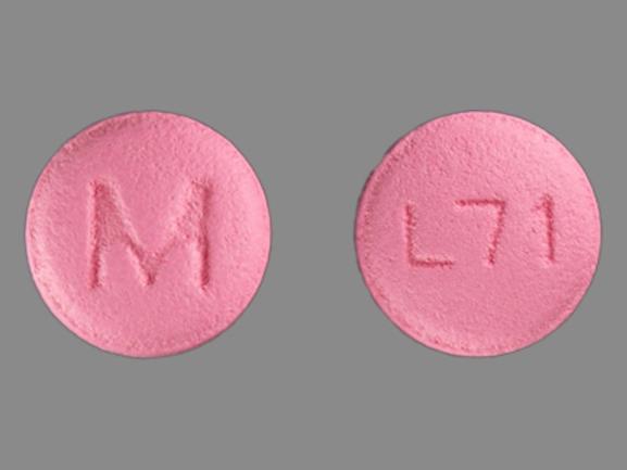 Pill M L71 Pink Round is Letrozole.