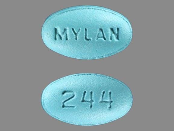 Verapamil hydrochloride extended-release 120 mg MYLAN 244