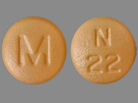Pill M N 22 Beige Round is Nisoldipine Extended Release