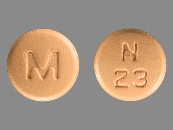 Pill M N 23 Orange Round is Nisoldipine Extended Release