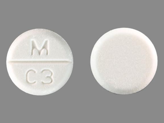 Pill M C3 White Round is Captopril