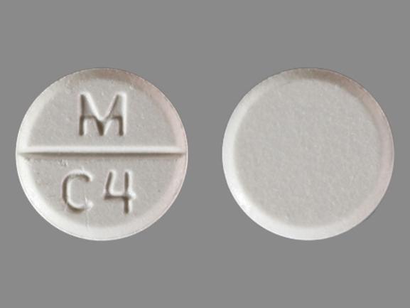 Pill M C4 White Round is Captopril
