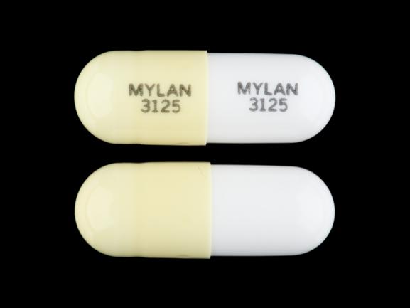 Doxepin hydrochloride 25 mg MYLAN 3125 MYLAN 3125