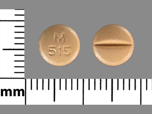 Pill M 515 Beige Round is Mirtazapine