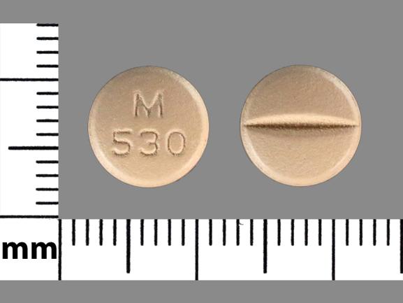 Pill M 530 Beige Round is Mirtazapine