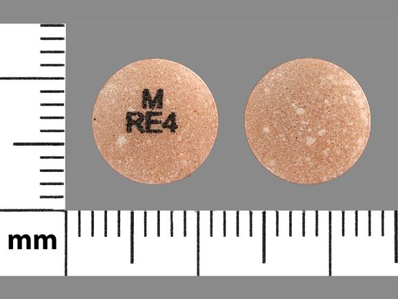 Ropinirole hydrochloride extended-release 4 mg M RE4