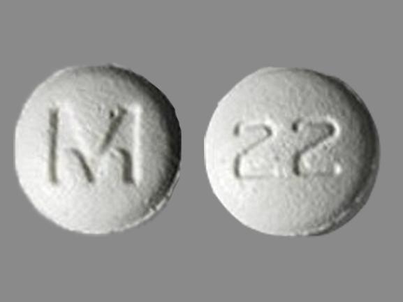 Pill M 22 White Round is Albuterol Extended Release