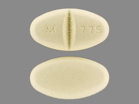 Pill M 775 Beige Oval is Benazepril Hydrochloride and Hydrochlorothiazide