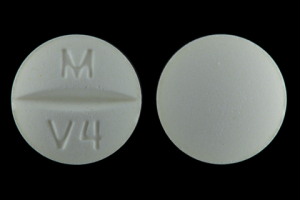 Pill M V4 Yellow Round is Venlafaxine Hydrochloride