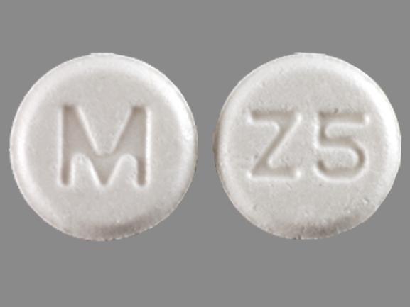 Pill M Z5 White Round is Alfuzosin Hydrochloride Extended Release