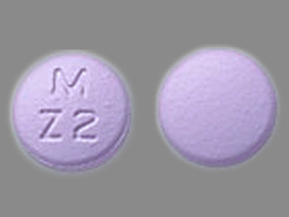 Pill M Z2 Purple Round is Zolpidem Tartrate