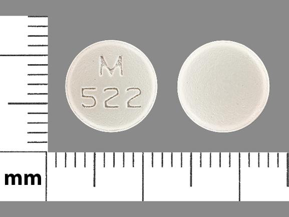 Pill M 522 White Round is Olanzapine