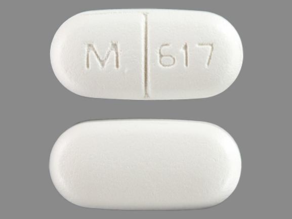 Pill M 617 White Capsule/Oblong is Levetiracetam