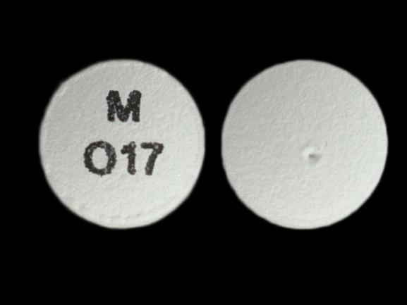 Pill M O17 Gray Round is Oxybutynin Chloride Extended Release